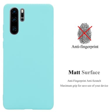Deksel Huawei P30 PRO Silikon cover (blå)