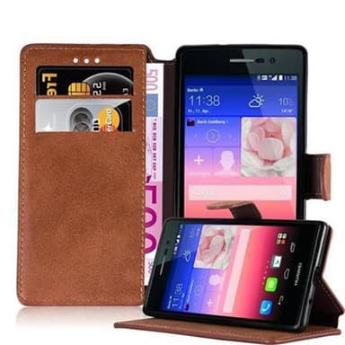 Huawei ASCEND P7 lommebokdeksel etui (brun)