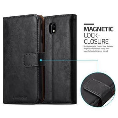 Samsung Galaxy J7 2017 lommebokdeksel etui (svart)