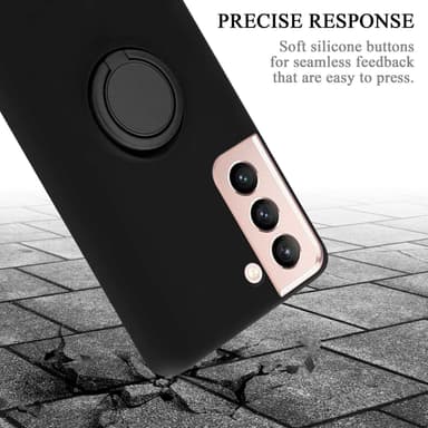Deksel Samsung Galaxy S22 Ring Case (svart)