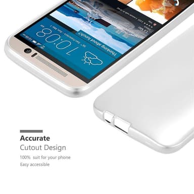 Deksel HTC ONE M9 Case Cover (sølv)