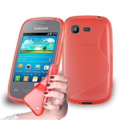 Samsung Galaxy POCKET silikondeksel case (rød)