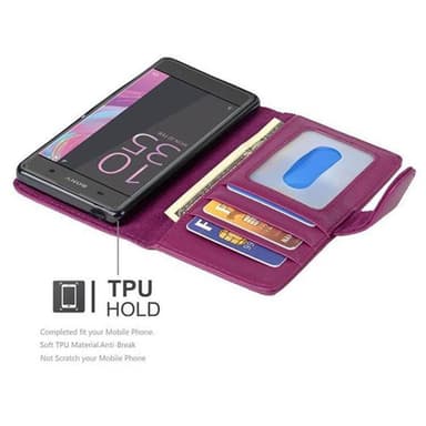 Sony Xperia XA lommebokdeksel case (lilla)