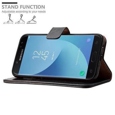 Samsung Galaxy J7 2017 lommebokdeksel etui (svart)