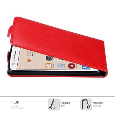 ZTE Blade V8 deksel flip cover (rød)