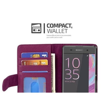 Sony Xperia XA lommebokdeksel case (lilla)