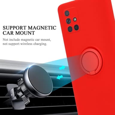 Deksel Samsung Galaxy A51 4G / M40s Ring Case (rød)