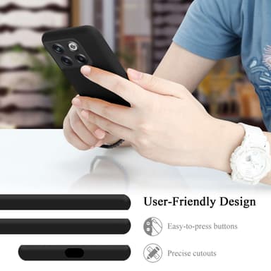 OnePlus 10T / ACE PRO silikondeksel case (Svart)