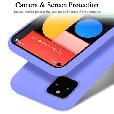 Google PIXEL 5 silikondeksel case (Lilla)