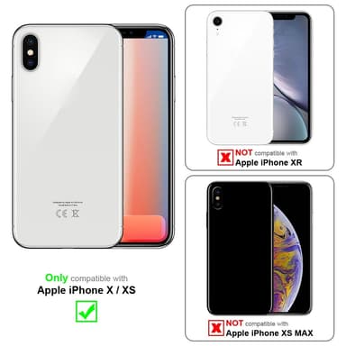 iPhone X / XS silikondeksel case (lilla)