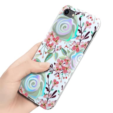 iPhone 7 / 7S / 8 / SE 2020 lommebokdeksel Blomster