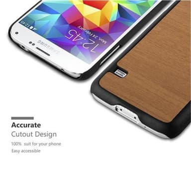 Samsung Galaxy S5 / S5 NEO Hardt Deksel Case (brun)