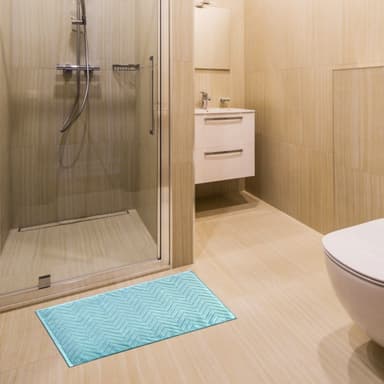 Badematte Dusjmatte (blå)