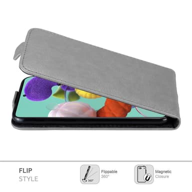 Samsung Galaxy A51 5G deksel flip cover (grå)