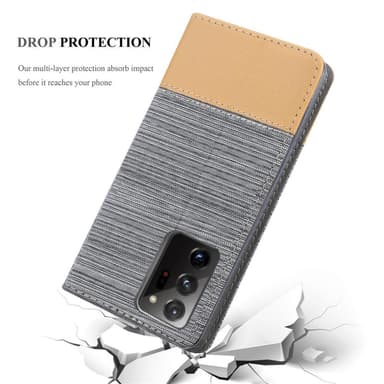 Samsung Galaxy NOTE 20 PLUS lommebokdeksel etui (grå)