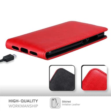 ZTE Blade V8 deksel flip cover (rød)