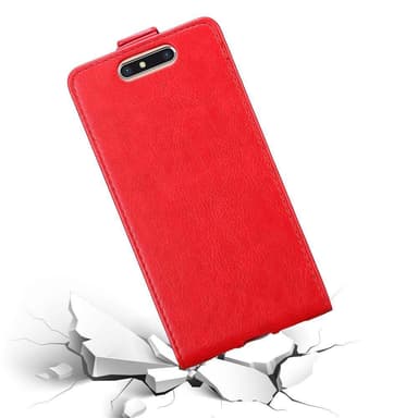 ZTE Blade V8 deksel flip cover (rød)