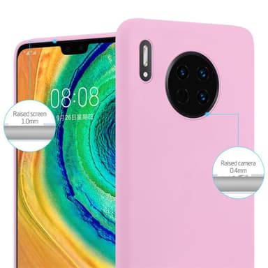 Deksel Huawei MATE 30 Silikon cover (rosa)