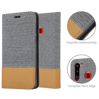 Samsung Galaxy A21 lommebokdeksel etui (grå)
