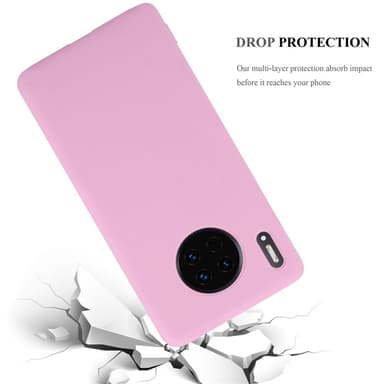 Deksel Huawei MATE 30 Silikon cover (rosa)
