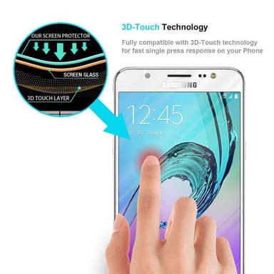 Samsung Galaxy J7 2016 Skjermbeskytter Skärmskydd
