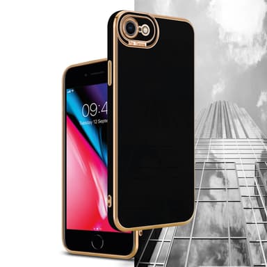 iPhone 7 / 7S / 8 / SE 2020 silikondeksel cover (svart)