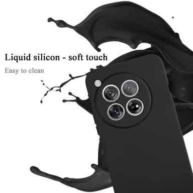 OnePlus 12 silikondeksel case (Svart)