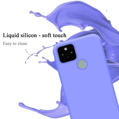 Google PIXEL 5 silikondeksel case (Lilla)