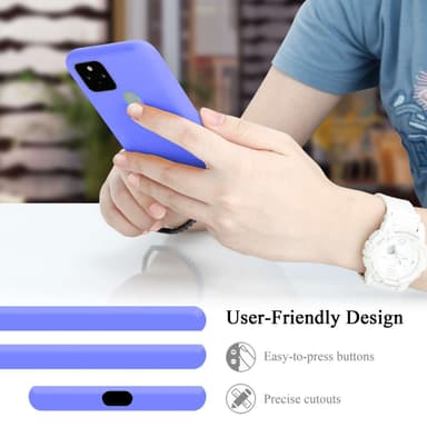 Google PIXEL 5 silikondeksel case (Lilla)