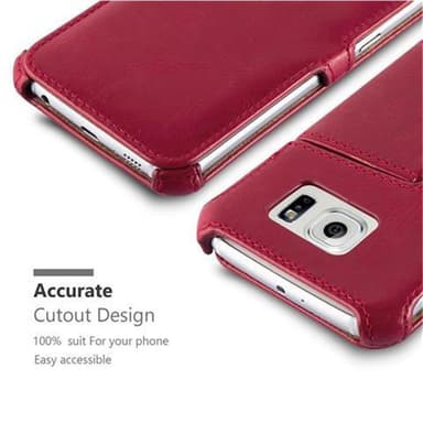 Samsung Galaxy S6 lommebokdeksel case (rød)