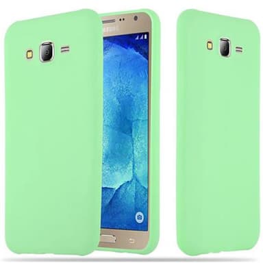 Deksel Samsung Galaxy J7 2015 Silikon cover (grønn)