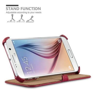 Samsung Galaxy S6 lommebokdeksel case (rød)