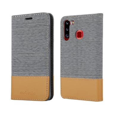 Samsung Galaxy A21 lommebokdeksel etui (grå)