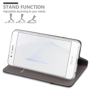 Honor 8 / 8 PREMIUM lommebokdeksel etui (blå)