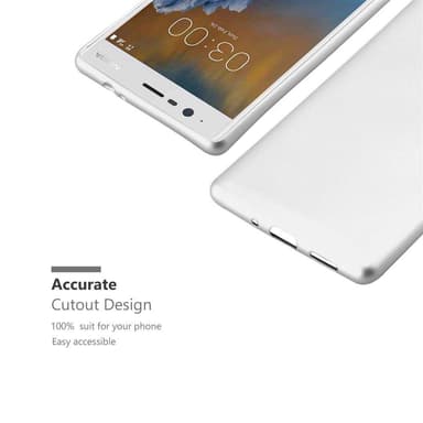 Deksel Nokia 3 2017 Case Cover (sølv)