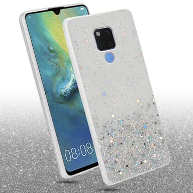 Huawei MATE 20 Silikondeksel Glitter (gjennomsiktig)