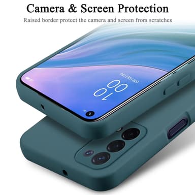 OPPO A54 5G / A74 5G silikondeksel case (Grønn)