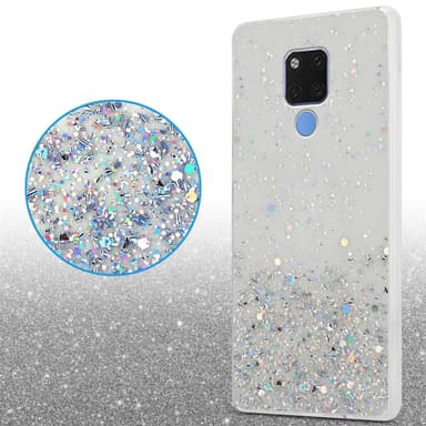 Huawei MATE 20 Silikondeksel Glitter (gjennomsiktig)