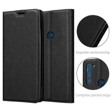 Motorola ONE FUSION+ lommebokdeksel case (svart)