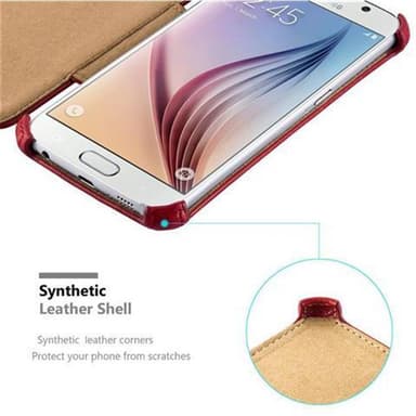 Samsung Galaxy S6 lommebokdeksel case (rød)