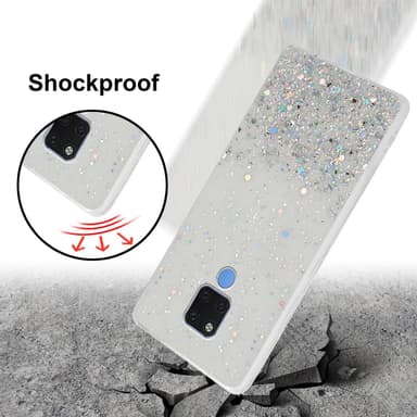 Huawei MATE 20 Silikondeksel Glitter (gjennomsiktig)