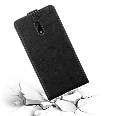 Nokia 6 2017 deksel flip cover (svart)