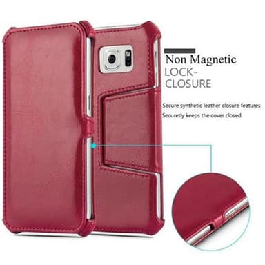 Samsung Galaxy S6 lommebokdeksel case (rød)