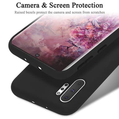 Samsung Galaxy NOTE 10 PLUS silikondeksel case (svart)