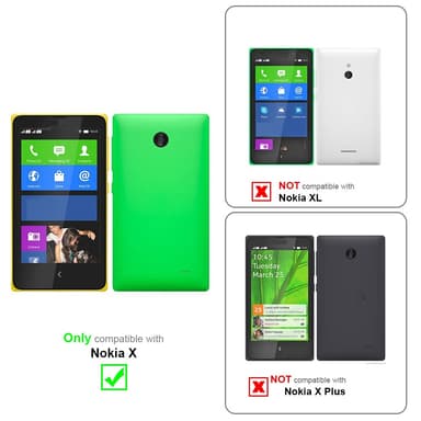 Nokia X silikondeksel case (rød)