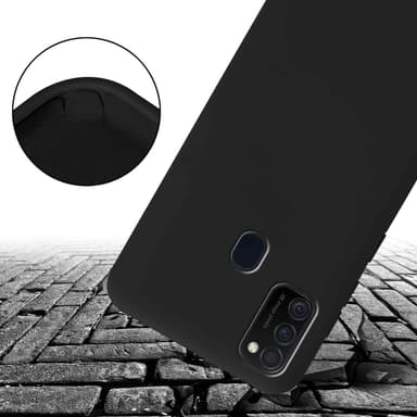 Deksel Samsung Galaxy M21 / M30s med Halskjede (svart)