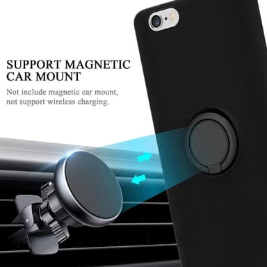 Deksel iPhone 6 PLUS / 6S PLUS Ring Case (svart)