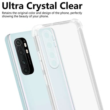 Xiaomi Mi NOTE 10 LITE deksel ultra slim (Genomskinlig)