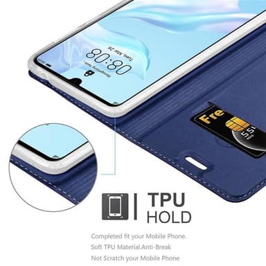 Huawei P30 lommebokdeksel etui (blå)