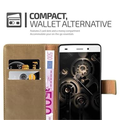 Huawei P8 LITE 2015 lommebokdeksel etui (brun)